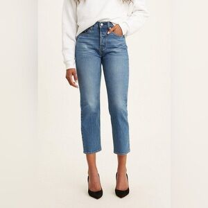 Levi's Women's Wedgie High Rise Straight Leg crop Jeans size‎ 26